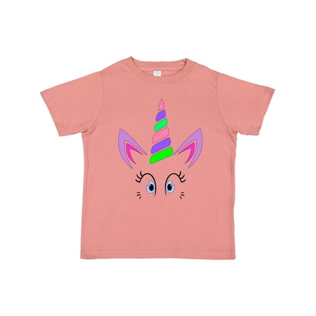 

Inktastic Unicorn Face with Eyelashes Gift Toddler Boy or Toddler Girl T-Shirt