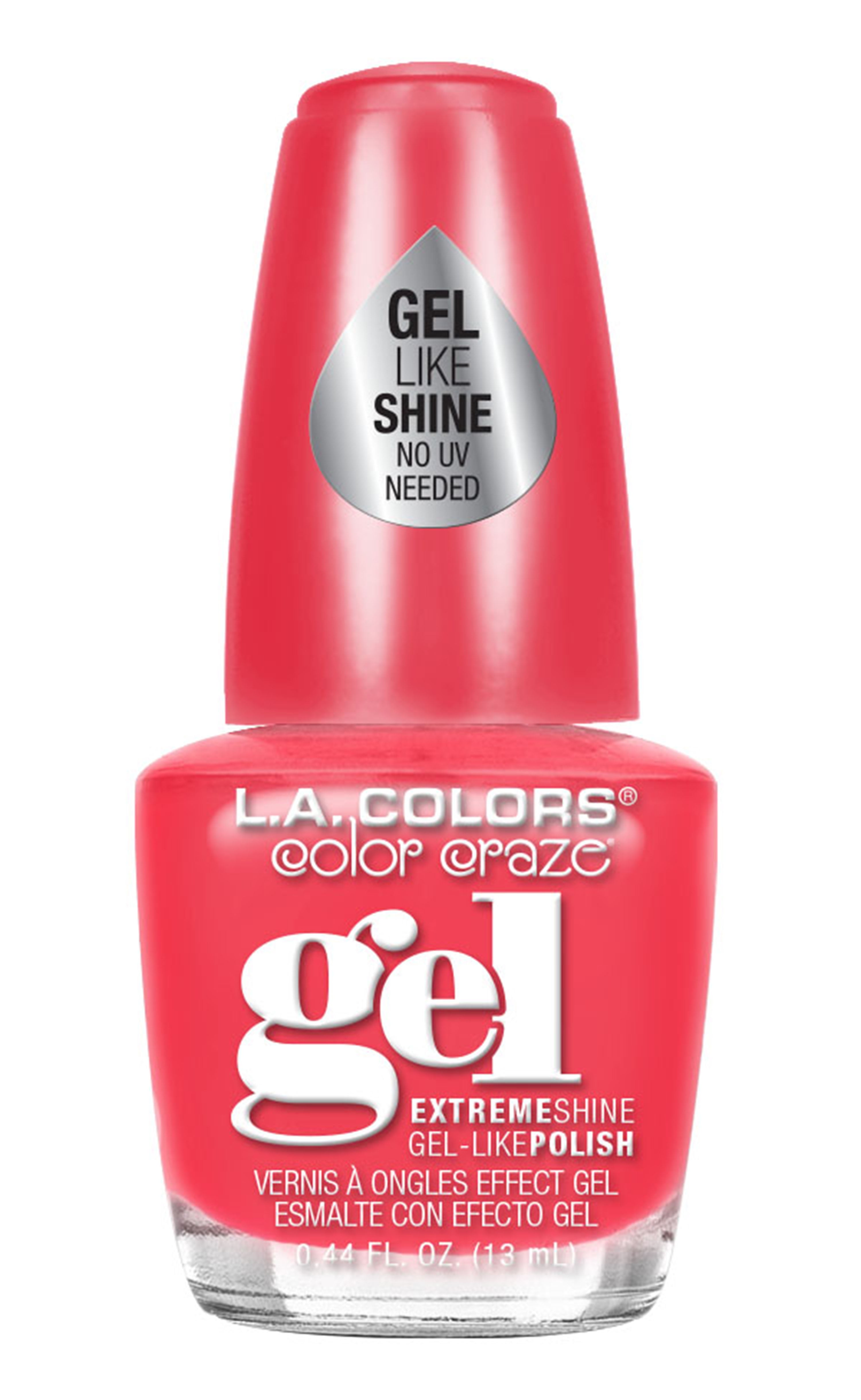 (3 pack) L.A. COLORS Gel-like Nail Polish, Hyperactive, 0.44 fl oz