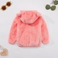 thumbnail image 4 of Usaibhir Baby Boys Girls Fleece Jackets Zip Up Hoodies Cute Bear Coats Fall Winter Fuzzy Jacket Newborn Boys Girls Outwear 0-3T, 4 of 12