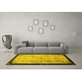 thumbnail image 3 of Ahgly Company Machine Washable Indoor Rectangle Oriental Yellow Asian Inspired Area Rugs, 2' x 3', 3 of 4