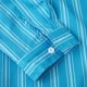 thumbnail image 4 of Camisas Para Hombre Casual Camisa de manga larga con estampado de solapa para hombre de otoño e invierno (Sky Blue, S), 4 of 7