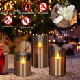 thumbnail image 2 of Velas sin llama Wemarry pilares acrílicos 4"-6" paquete de 6, 2 of 6