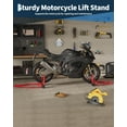 thumbnail image 2 of Motorcycle Stand Lift Front and Rear Wheels Lift with u+2 Adjustable Swingarm Spool for Maintenance and Repairs, 2 of 13