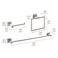 thumbnail image 2 of Isla 3-Piece Bathroom Hardware Set in Brushed Nickel, 2 of 2