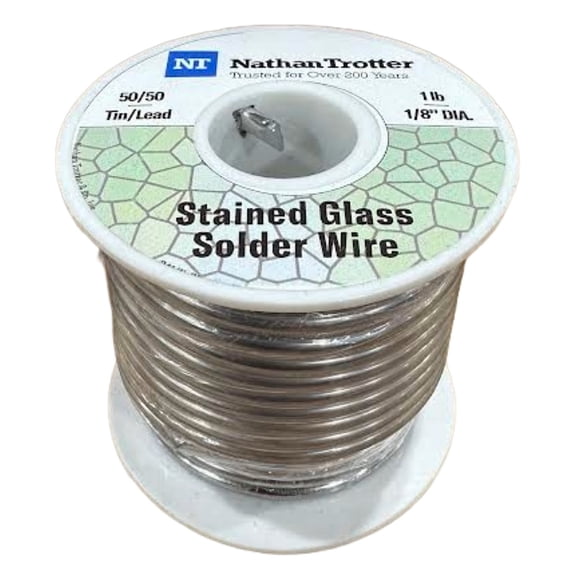 Nathan Trotter 50/50 Solder 1lb.Spool for Glass Projects & Other Crafts