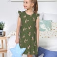 thumbnail image 4 of Balery Birds Wild Ducks Camisón de princesa para niñas, pijama de algodón con mangas abullonadas, suave y bonito.-XX-Large, 4 of 6