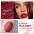 thumbnail image 4 of Glitter Lipstick Shimmer Metallic Liquid Lipstick Smudge Proof Colorfast Lip Glaze Pearly Lip Stain, 4 of 5