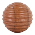 thumbnail image 5 of Wooden Orb with Ridges for Home Decor - Mango Wood Sculpture for Entryway, Coffee Table, and Living Room - Decorative Accent for Bathroom, Shelf Decor, and Office Styling - 4", Brown, 5 of 12