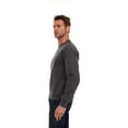 thumbnail image 6 of SOCKS'NBULK 12 Pack Mens Adult Crewneck Fleece Lined Pullover Sweatshirt Bulk, Charcoal Gray Color, Wholesale Multipack Donation for Homeless, 6 of 6