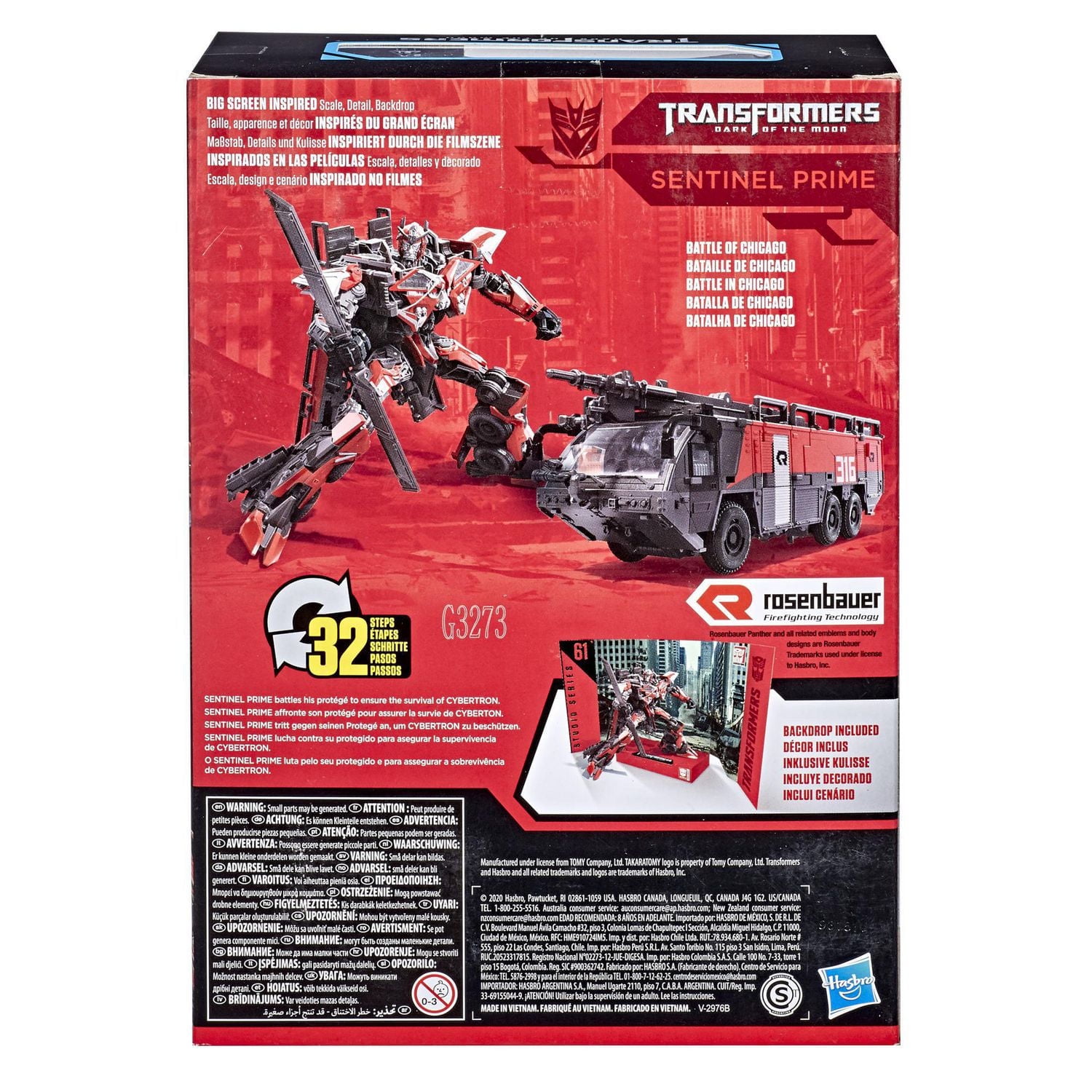 Transformers Toys Studio Series 61 Voyager Class Dark of the Moon Sentinel Prime Action Figure – Adults and Kids Ages 8 and Up, 6.5-inch