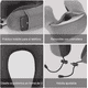 thumbnail image 3 of Cómodo Almohada De Viaje Espuma  Para Cuello Gris, 3 of 5