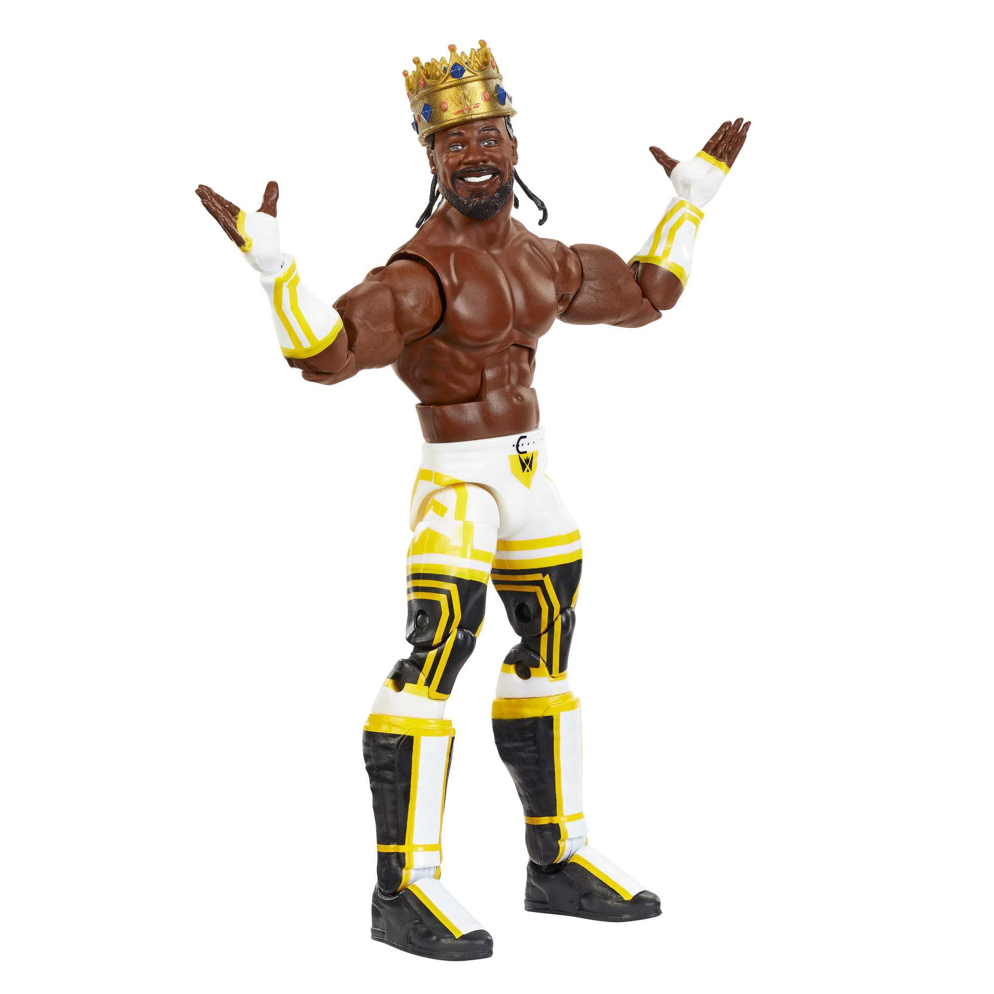 WWE Elite Collection King Woods Action Figure with Accessories, Posable Collectible (6-inch)