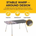 thumbnail image 4 of Fantasy Dandelion Table Cloths for 8 Foot Rectangle Tables, Modern Magical Plants Flowers Spring Patio Waterproof Elastic Fitted Tablecloths, Washable Rectangular Table Cover for Camping, 4 of 8