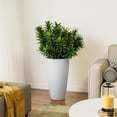 thumbnail image 7 of 21 inch Tall Planters for Outdoor Plants Set of 2,Tall Plant Pots with Drainage Hole,Large Flower Pots for Indoor Front Porch Garden Home Patio,White, 7 of 7