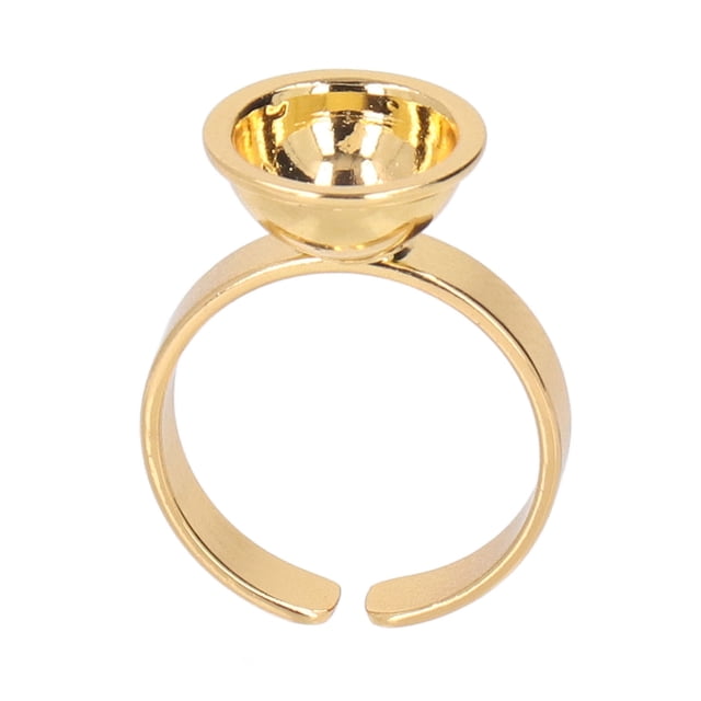 Anillo de pigmento Microblading, 5 piezas de acero inoxidable Microblading soporte de pegamento para pestañas extensión de pestañas anillo de pegamento funcionalidad versátil
