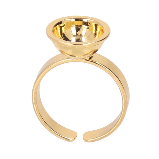 Anillo de pigmento Microblading, 5 piezas de acero inoxidable Microblading soporte de pegamento para pestañas extensión de pestañas anillo de pegamento funcionalidad versátil
