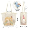 thumbnail image 6 of Livhil Large Beach Mesh Tote Bag, Foldable Beach Tote Bag Waterproof Sandproof for Beach Picnic Vacation (Beige), 6 of 9