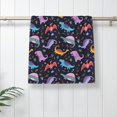 thumbnail image 5 of Pofeuu Cartoon Dinosaur Print Hand Towel 27.5" x 16" Soft Absorbent Towel for Bathroom SPA Gym Hotel, 5 of 6