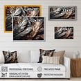 thumbnail image 4 of Designart "Silver And Rosegold Expressions Of Freedom" Boho Feather Wall Art For Kitchen, 4 of 5