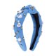 thumbnail image 1 of Accesorios para el cabello con diadema anudada de 1 pieza para mujeres en azul, 1 of 5