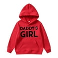 thumbnail image 2 of Cute Hoodies for Girl Daddy's Girl Long Sleeve Graphic Hooded Sweatshirt with Pockets Casual Pullover Tops, 2 of 4