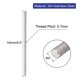 thumbnail image 2 of M4 x 140mm Varilla de acero inoxidable 304 completamente roscada Studs tono plateado 5 piezas, 2 of 6