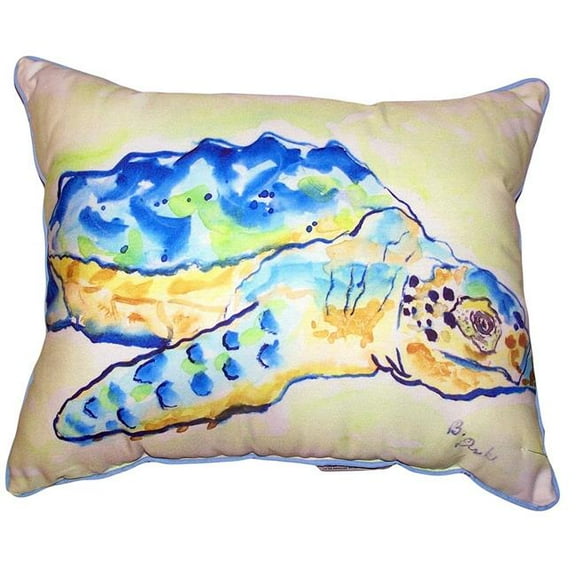 Betsy Drake HJ661 16 x 20 in. Loggerhead Turtle Large Indoor & Outdoor Pillow