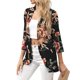thumbnail image 1 of UKAP Cárdigan tipo Kimono para mujer, blusa con parte delantera abierta, blusa de manga 3/4, suéteres de verano con dobladillo alto y bajo para mujer, 1 of 7