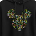 thumbnail image 3 of Disney - Mickey Head  - Juniors Cropped Pullover Hoodie, 3 of 5