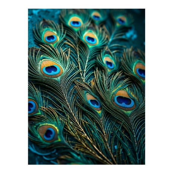 Diamond Art Kit for Adults, Peacock Feathers Closeup Artistry Diamond Painting for Adults Beginners, 5D DIY Diamond Art Painting Kits, Colorful Diamond Painting Craft for Home Decor 12x16