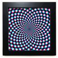 thumbnail image 1 of Ciclo de las alucinaciones Mesa de pared con marco cuadrado negro, 1 of 4