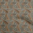 thumbnail image 1 of oneOone Polyester Spandex Brown Fabric Tribal Sewing Craft Projects Fabric Prints By Yard 56 Inch Wide, 1 of 4