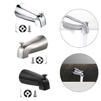 HIBIBUD Sliding Bath Spout Bathtub Faucet with Diverter Fits 1/2" Copper Water Pipe