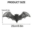 thumbnail image 2 of LAMIRO 1Pack Halloween Outdoor Wicker Bat Decor Decorations,Halloween Decorations Black Woven Bats,Black Wickers Rattan Bats Halloween Decorations Indoor & Outdoor, 2 of 7