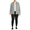 thumbnail image 4 of Terra & Sky Women's Plus Size Fleece Zip Up Hoodie, 4 of 5