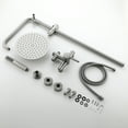 thumbnail image 4 of 2-Function Outdoor Shower System, Wall Mounted Shower Faucet Set with Rough-in Valve, 4 of 5