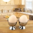 thumbnail image 3 of TONGMI Egg Holder Cup Set of 4 Egg Cups for Soft & Hard Boiled Eggs Stainless Steel, 3 of 13