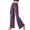 Purple, variant on Wyongtao Women's Elegant Wide Leg Lounge Pants High Waisted Belted Flowy Wide Leg Pants Tie Knot Loose Trousers,Purple XL