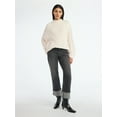 thumbnail image 3 of Scoop Women’s Oversized Cable Knit Sweater, Midweight, Size XS-XXL, 3 of 6
