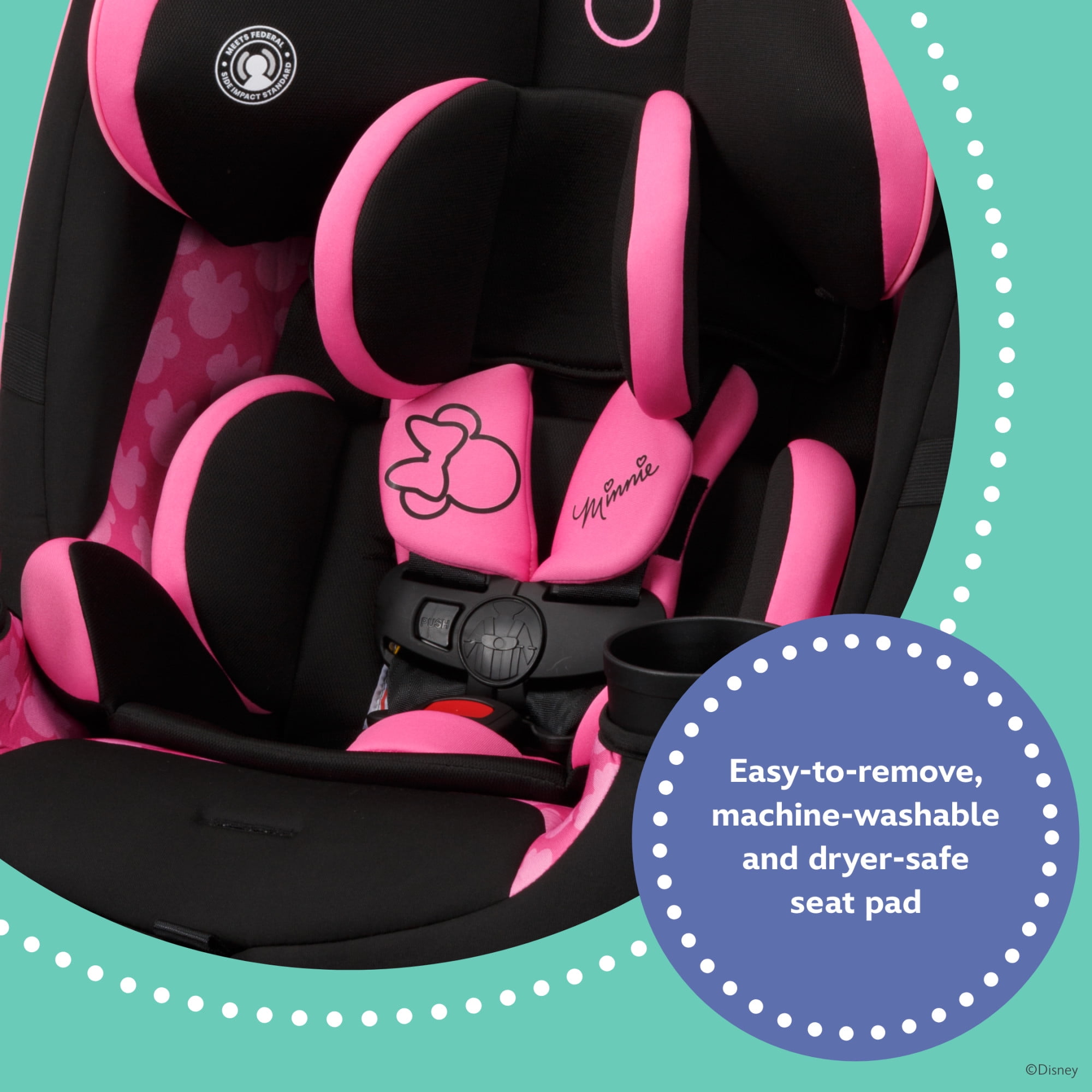 Disney Baby Grow and Go All-in-One Convertible Car Seat, Simply Minnie