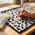 thumbnail image 6 of DIY Dog Doodle Coloring Blanket for Adults, Soft Polyester Flannel Throw with 5ml Markers and Paintbrushes, Interactive Stress Relief Art Kit, Customizable Decorative Blanket for Home Sofa Bed Gift, 6 of 7