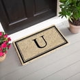 thumbnail image 4 of Evergreen Woven Coir Mat, Monogram "U", 30 x 18 Inches, 4 of 4
