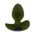 thumbnail image 3 of Selopa The Colonel Vibrating Silicone Anal Plug with Remote Control, Green, 3 of 8
