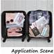 thumbnail image 3 of Mini neceser transparente de PEVA, 3 unidades, 3 tamaños, impermeable, transparente, sellado, pequeño, con cremallera, a prueba de fugas, para viaje, cosméticos y maquillaje., 3 of 7