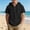 Black, variant on Lumosvexa Boys Hooded Linen Shirt Lightweight Breathable Short Sleeve Summer Vacation Button Up Shirt Black 7-8