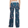 thumbnail image 4 of Medium Women's Comfy Casual Pajama Pants Stretch Fabric Suitable for Yoga Pants Hippie Pants，The Best Holiday Gifts for Women A Large Flock Of Flamingos, 4 of 7