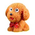 thumbnail image 1 of Toystoory Decoraciones Perro Teddy Resina Miniaturas Adornos Estatua Cachorro Paisaje Micro Dormitorio Animal Fabricación Creativa Artesanía Naranja, 1 of 6