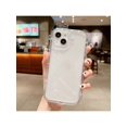 thumbnail image 1 of 1pc Transparent Uv Coated Phone Case Soft Cover For Apple Iphone, 1 of 4