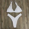 thumbnail image 4 of Beach Vacation Outfits Women Sexy Thong Bikini Swimsuit Cheeky High Waisted Push Up Bikini Set High Cut Triangle String 2 Piece Bathing Suit, 4 of 7