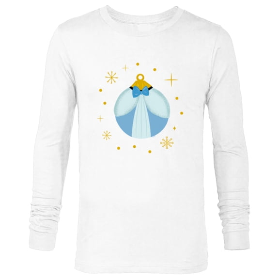 Disney Princess Cinderella Holiday Christmas Ornament - Long Sleeve T-Shirt for Men - Customized-White